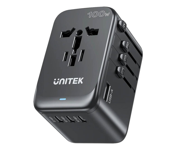UNITEK Ładowarka podróżna EU/US/UK/AUS PD 100W P1123ABK01 - 1272534 - zdjęcie